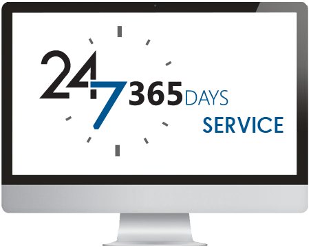 24x7 Serviceable by RAS Technologies